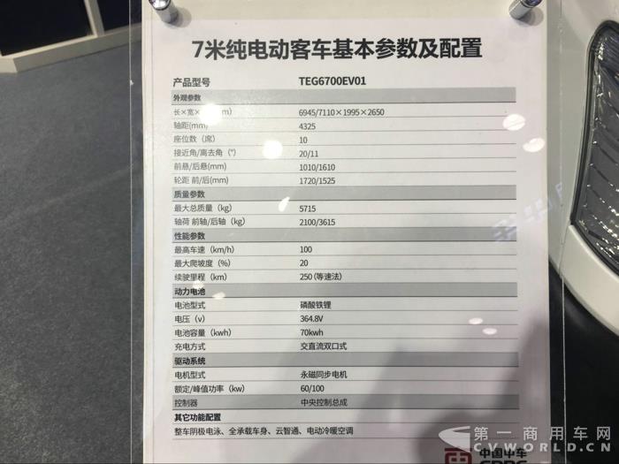 中車(chē)7米純電動(dòng)客車(chē)